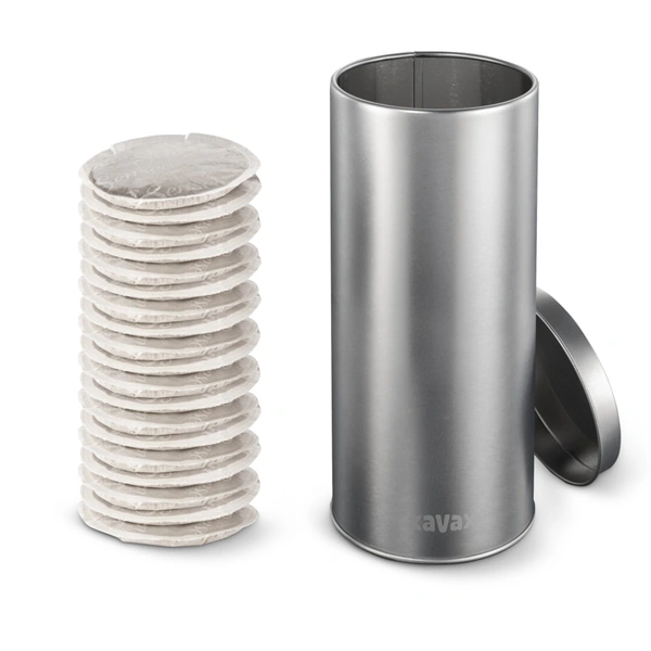 Xavax Barista dóza na kávové/ čajové kapsle a jiné, kovová, stříbrná