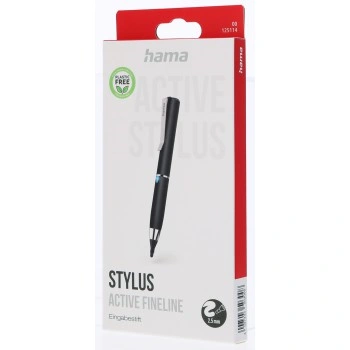 Hama Active Fineline, aktivní zadávací pero pro tablet / smartphone, tenký hrot 2,5 mm, černé