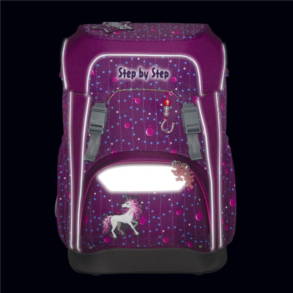 Školní batoh GIANT pro prvňáčky - 5dílný set, Step by Step Dreamy Unicorn Nuala, certifikát AGR