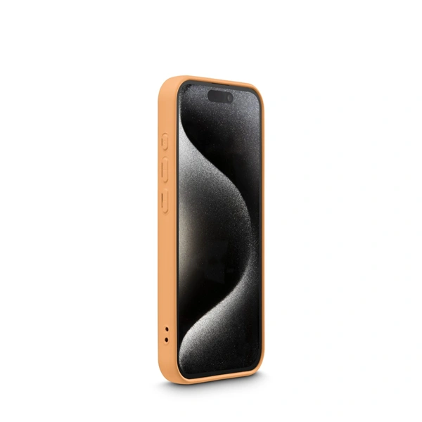 Hama Fantastic Feel, kryt pro Apple iPhone 15 Pro, hebký povrch, oranžový