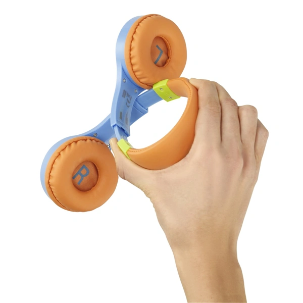 Hama dětská sluchátka BeeSafe, modrá/oranžová