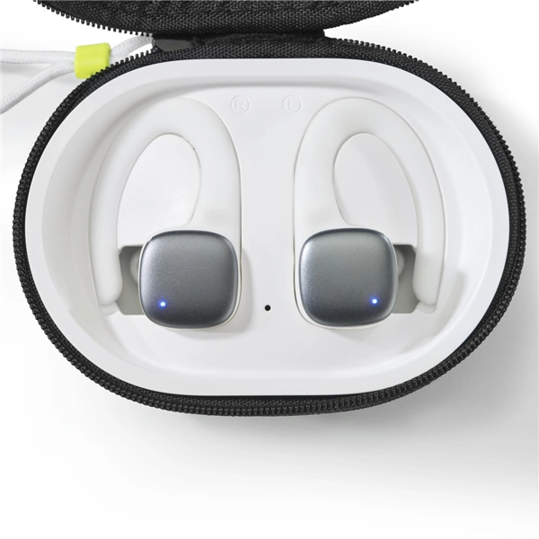 Hama Bluetooth sluchátka Spirit Athletics s klipem, pecky, nabíjecí pouzdro, bílá