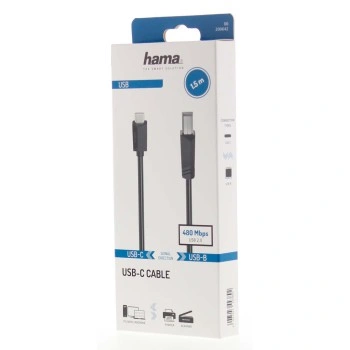 Hama USB-C 2.0 kabel typ C – typ B, 1,5 m