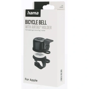 Hama AirBell, zvonek na kolo se skrytým držákem pro AirTag, 85 dB, průměr 2,2 cm