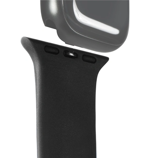 Hama Fantastic Feel, řemínek pro Apple Watch 38/40/41 mm, silikonový, černý