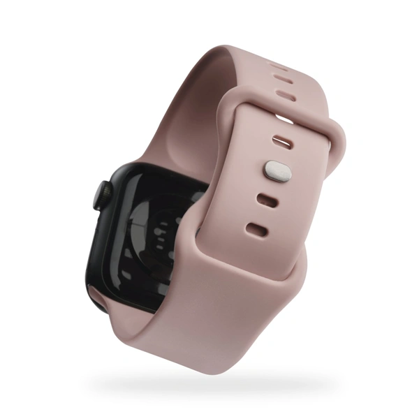 Hama Fantastic Feel, řemínek pro Apple Watch 38/40/41 mm, silikonový, barva nude