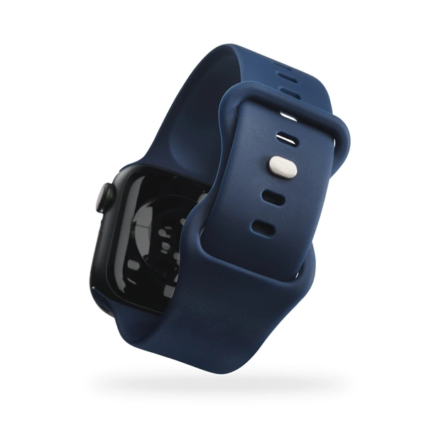 Hama Fantastic Feel, řemínek pro Apple Watch 38/40/41 mm, silikonový, tmavomodrý