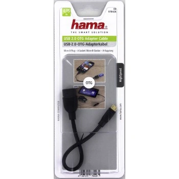 Hama redukce USB A zásuvka - micro B vidlice, 15 cm