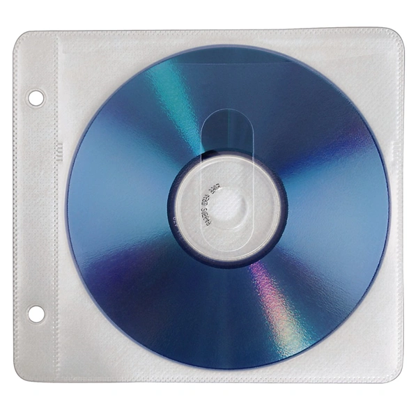 Hama obal na 2 CD/DVD, pro kroužkové pořadače, bílý, balení 50 ks (cena za balení)