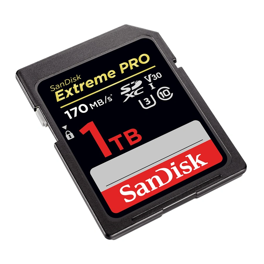 SanDisk Extreme PRO 1 TB SDXC Memory Card 170 MB/s, UHS-I, Class 10, U3