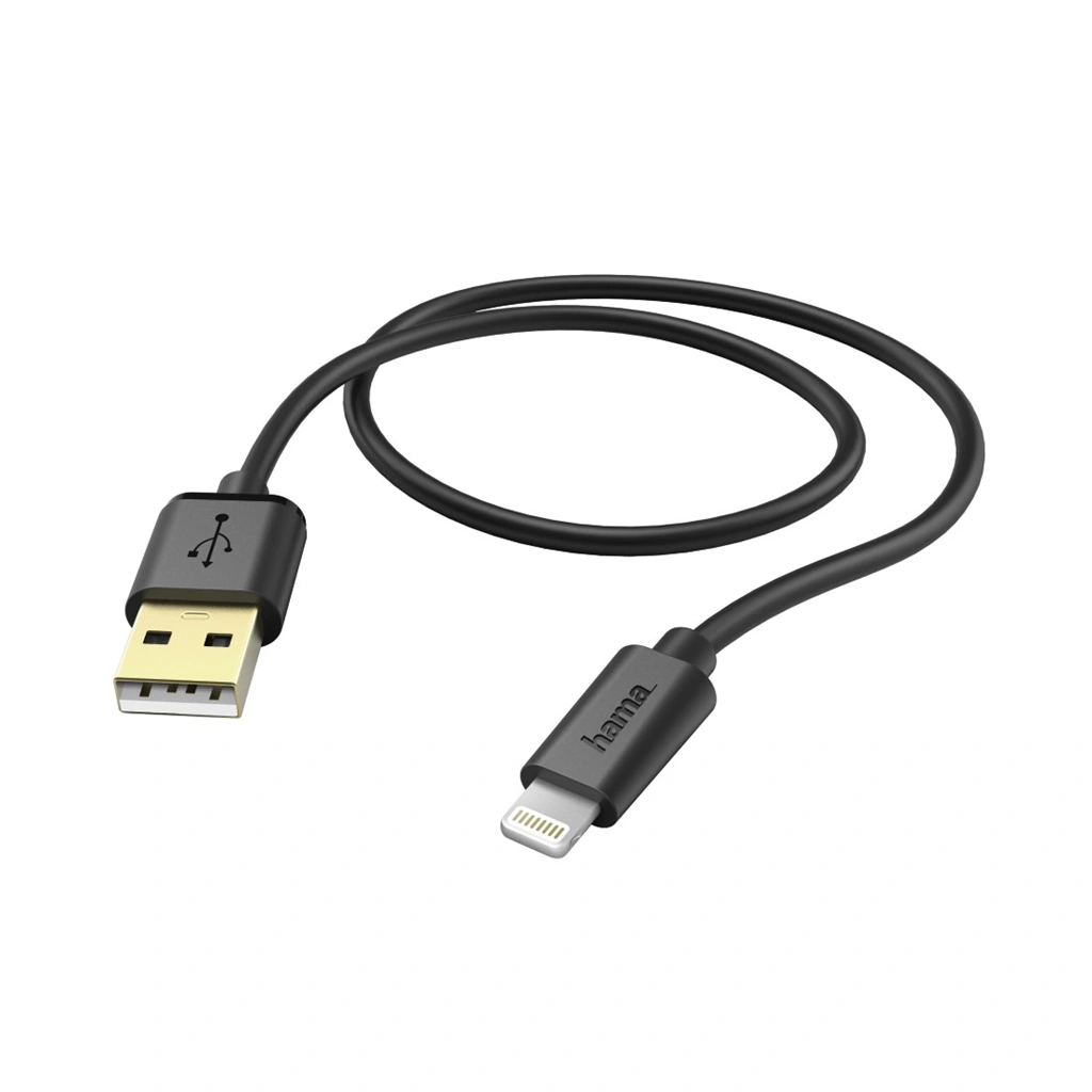 Hama MFI USB kabel pro Apple iPhone 5/5s/5c/6/6 Plus/6s/6s Plus, Lightning 1,5 m, černý