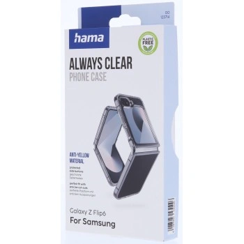 Hama Always Clear, kryt pro Samsung Galaxy Z Flip6/Z Flip7 FE, vždy průhledný, nežloutne