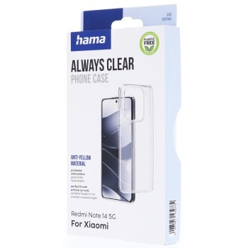 Hama Always Clear, kryt pro Xiaomi Redmi Note 14 5G, vždy průhledný, nežloutne