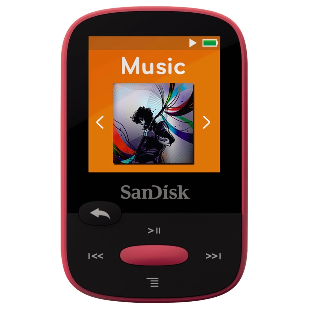 SanDisk MP3 Sansa Clip Sports 8 GB růžový