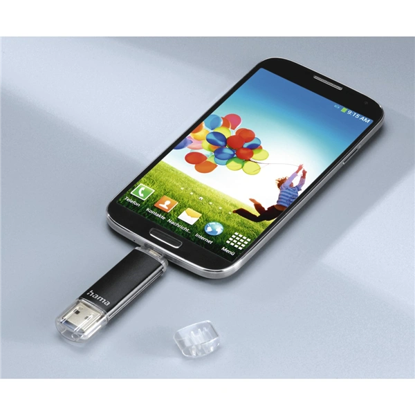 Hama USB flash disk Laeta Twin, USB 3.0, 16 GB, 40 MB/s, černý