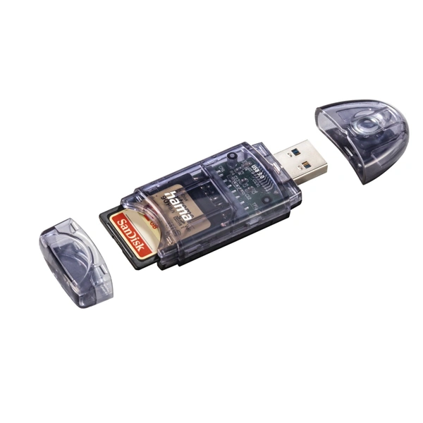 Hama USB 3.0 čtečka karet SD/micro SD, antracitová