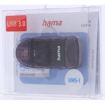 Hama USB 3.0 čtečka karet SD/micro SD, antracitová