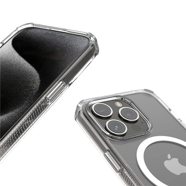Hama Extreme Protect, kryt pro Apple iPhone 16 Pro Max, magnetický, D3O®, nežloutne, průhledný