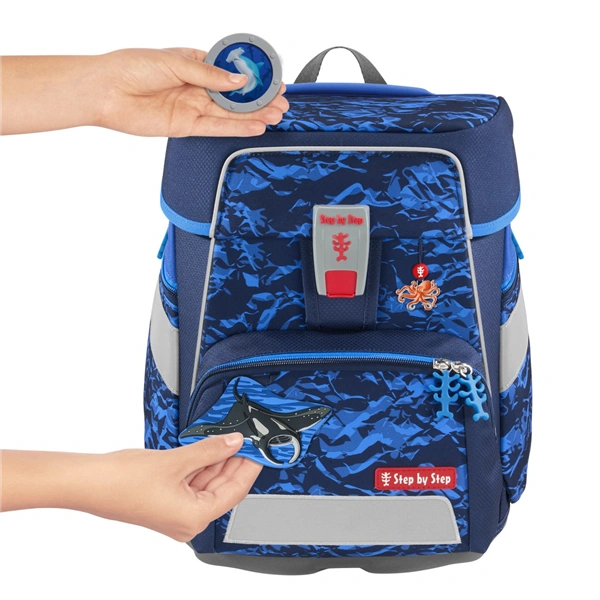 Doplňková sada obrázků MAGIC MAGS, Manta Rio, pro aktovky a batohy Step by Step