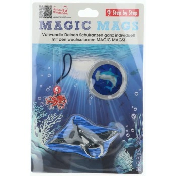 Doplňková sada obrázků MAGIC MAGS, Manta Rio, pro aktovky a batohy Step by Step