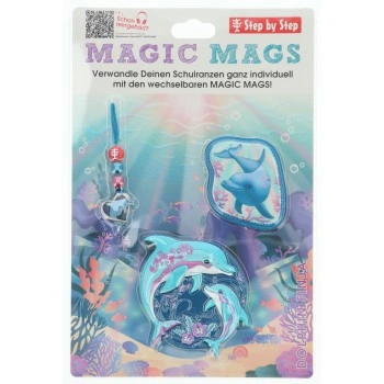 Doplňková sada obrázků MAGIC MAGS, Dolphin Finja, pro aktovky a batohy Step by Step