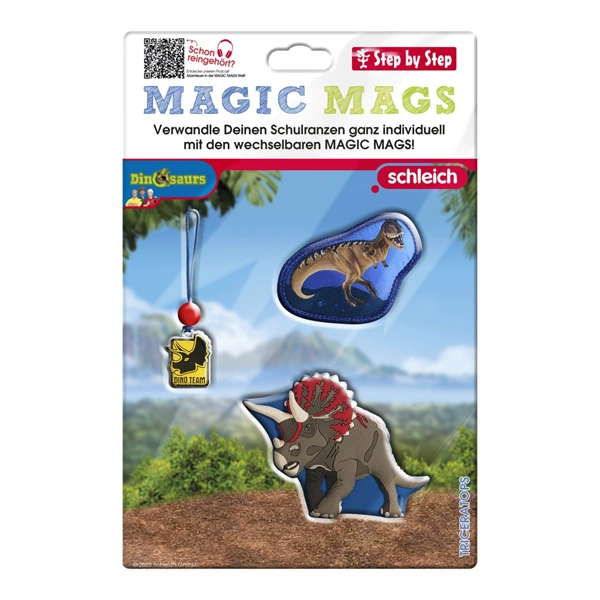 Doplňková sada obrázků MAGIC MAGS schleich, Dinosaurs, Triceratops