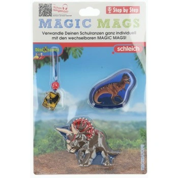Doplňková sada obrázků MAGIC MAGS schleich, Dinosaurs, Triceratops