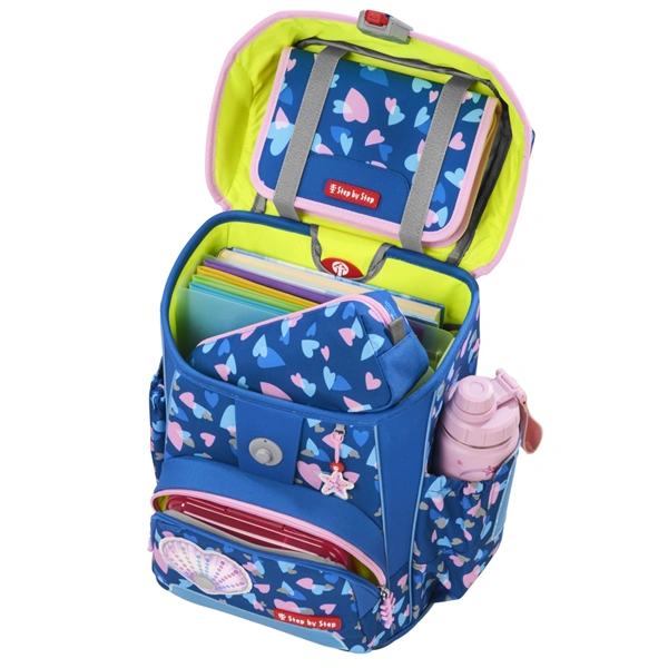 Školní aktovka Step by Step CLOUD REFLECT, Seashell Pearl - 5 dílný set, AGR certifikát