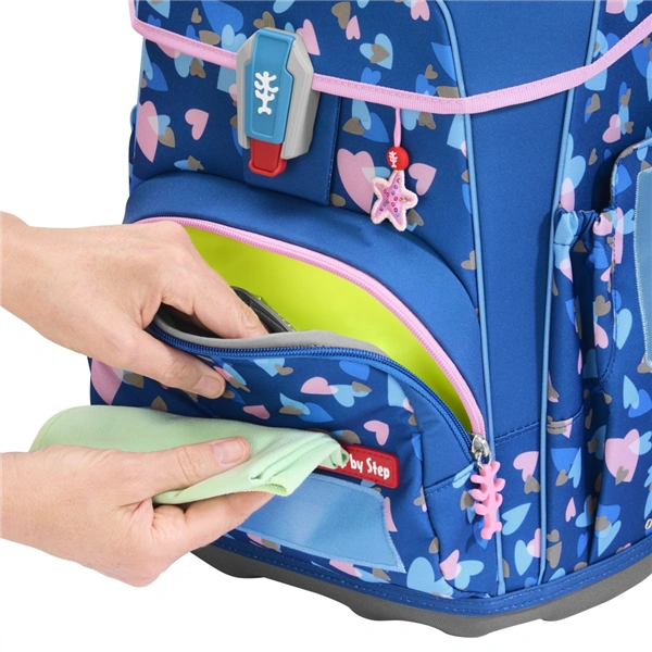 Školní aktovka Step by Step CLOUD REFLECT, Seashell Pearl - 5 dílný set, AGR certifikát