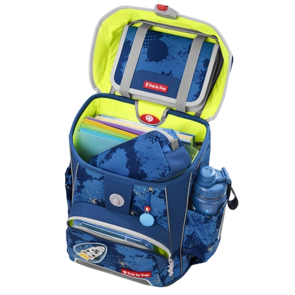 Školní aktovka Step by Step CLOUD REFLECT, Rocket Novo - 5 dílný set, AGR certifikát