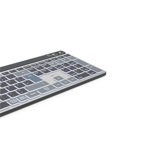 Hama bezdrátová Multi Device klávesnice WK-750, nabíjecí