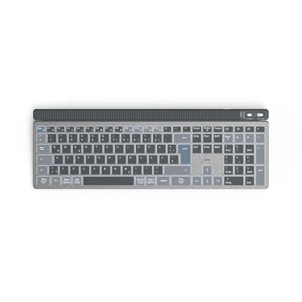 Hama bezdrátová Multi Device klávesnice WK-750, nabíjecí