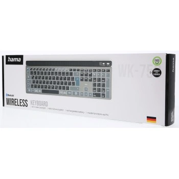 Hama bezdrátová Multi Device klávesnice WK-750, nabíjecí