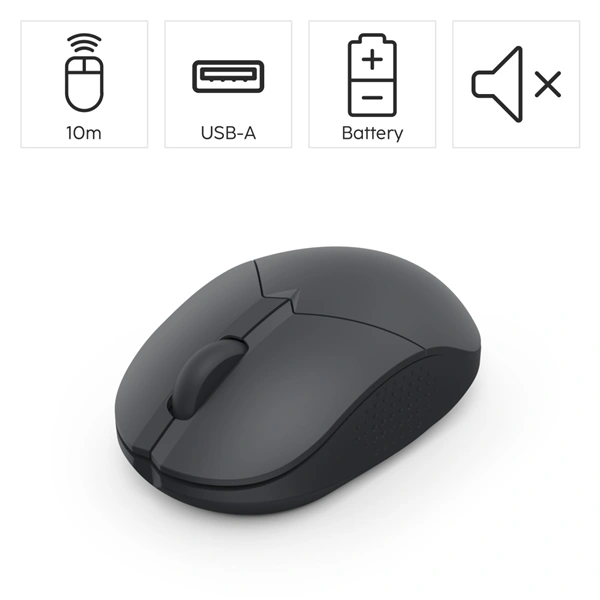 Hama mini bezdrátová optická myš WM-150, tichá, černá