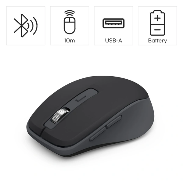 Hama bezdrátová Multi Device myš WM-450, tichá, černá