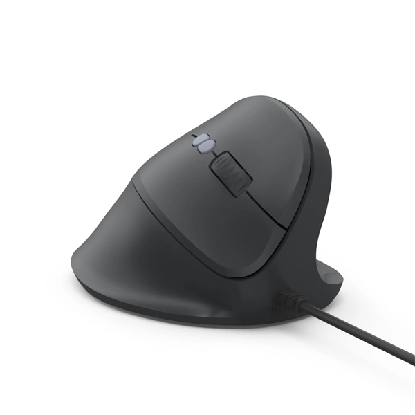 Hama vertikální ergonomická kabelová myš ECM-500R, pro praváky, černá