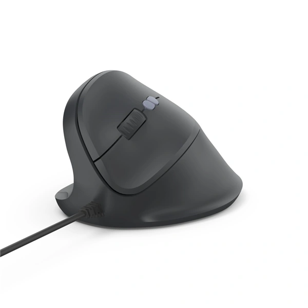 Hama vertikální ergonomická kabelová myš ECM-500L, pro leváky, černá