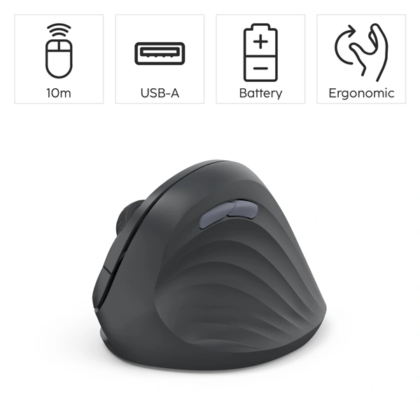 Hama vertikální ergonomická bezdrátová myš EWM-500R