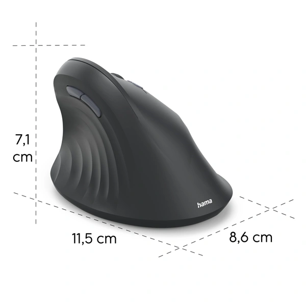 Hama vertikální ergonomická bezdrátová myš EWM-500R