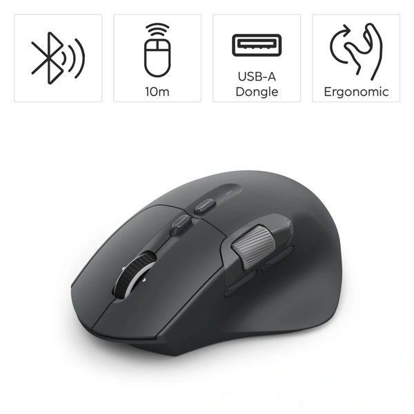 Hama bezdrátová Multi Device myš WM-900, nabíjecí, tichá, podsvícená