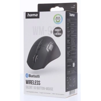 Hama bezdrátová Multi Device myš WM-900, nabíjecí, tichá, podsvícená