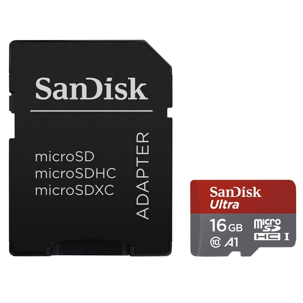 SanDisk Ultra microSDHC 16 GB, 98 MB/s A1, Class 10 UHS-I