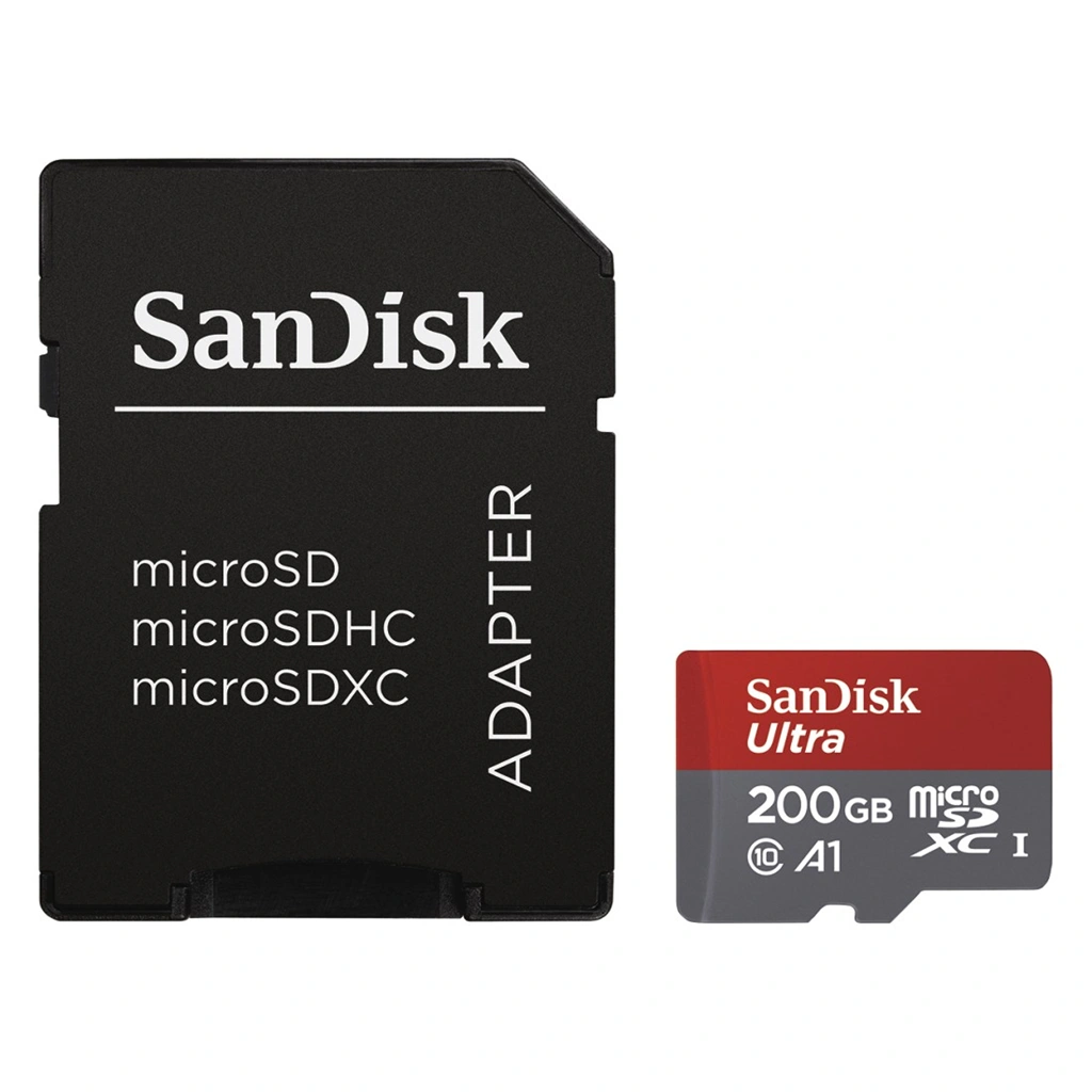 SanDisk Ultra microSDXC 200 GB, 100 MB/s A1, Class 10 UHS-I