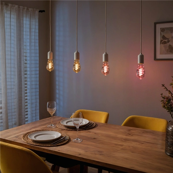 Hama SMART WiFi LED žárovka, Matter, E27, retro, ST64 Filament, RGBW, stmívatelná, aplikace