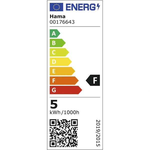 Hama SMART WiFi LED žárovka, Matter, E27, retro, ST64 Filament, RGBW, stmívatelná, aplikace