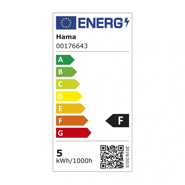 Hama SMART WiFi LED žárovka, Matter, E27, retro, ST64 Filament, RGBW, stmívatelná, aplikace