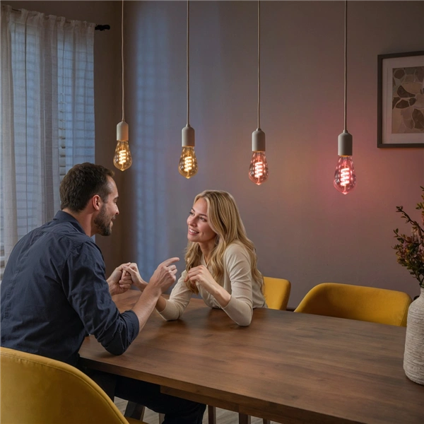 Hama SMART WiFi LED žárovka, Matter, E27, retro, ST64 Filament, RGBW, stmívatelná, aplikace