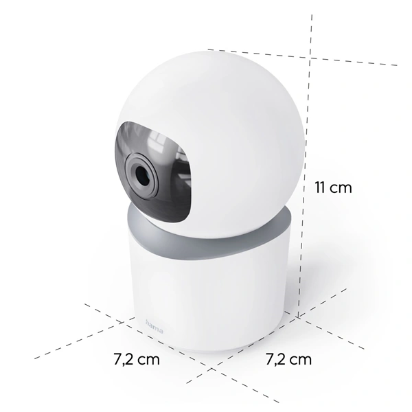 Hama Smart domácí WiFi kamera, otáčení/naklápění, noční vidění, Full HD