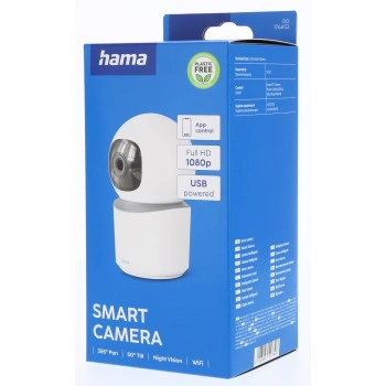 Hama Smart domácí WiFi kamera, otáčení/naklápění, noční vidění, Full HD