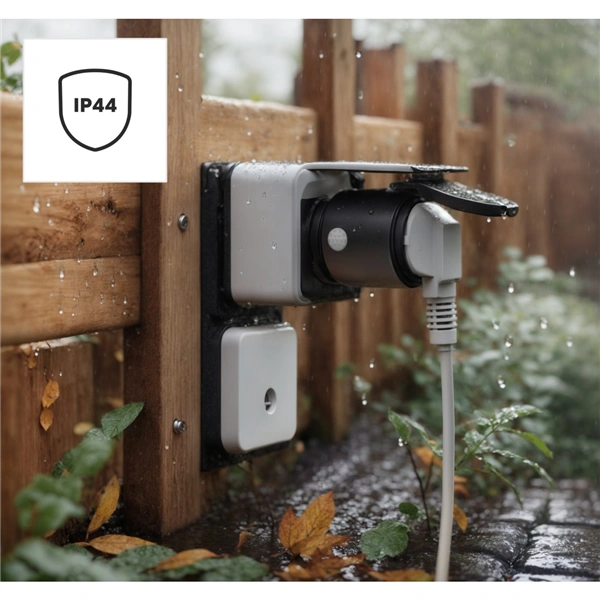 Hama SMART WiFi venkovní zásuvka, Matter, měření spotřeby, IP44
